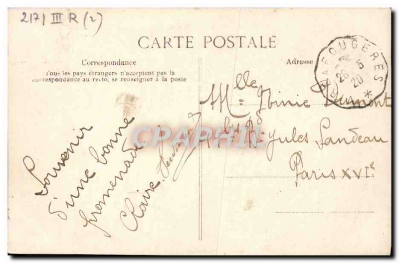 Old Postcard Mortain Vue Generale Jack Du Rocher Brule