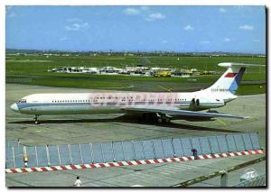 Postcard Modern Jet Aviation Ilyushin 62 Long-mail Co. Aerolot