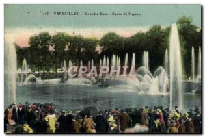 Postcard Old Versailles Fountains Fountain of Neptune