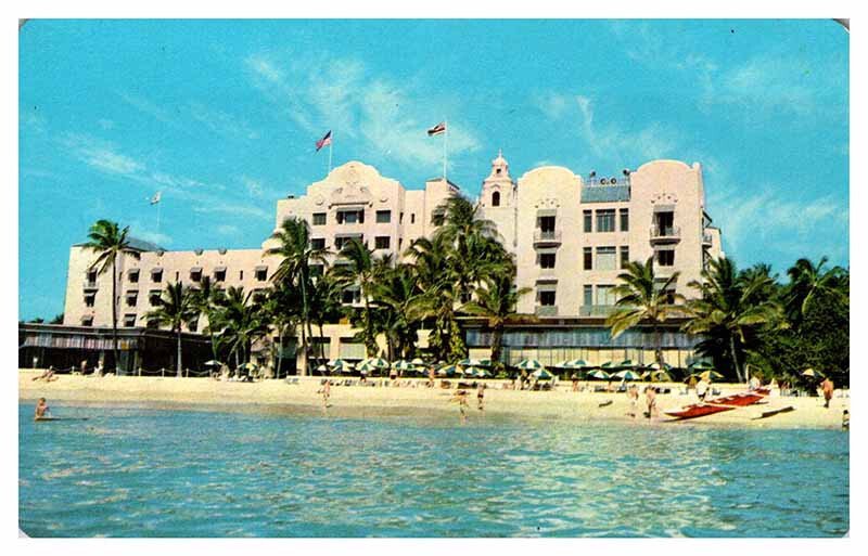 Postcard HOTEL SCENE Honolulu - Waikiki Hawaii HI AS0510