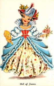 Postcard Beautiful doll of France Tichnor artist impression 22-13026