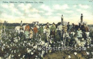Picking Oklahoma Cotton - Oklahoma Citys