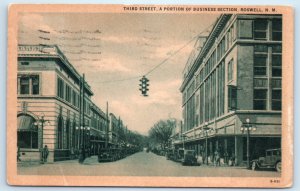 Roswell NM Third Street Postcard New Mexico