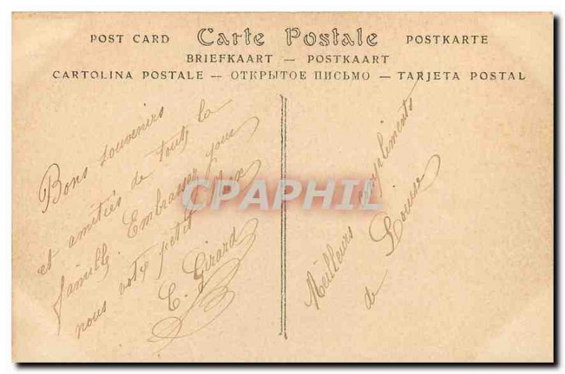 Old Postcard Mers les Bains Beach