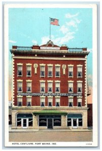 c1930's Hotel Centlivre Building Front View Fort Wayne Indiana IN Postcard