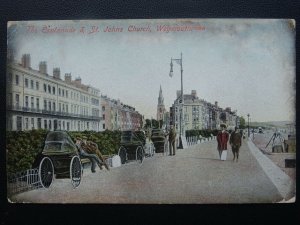 Dorset WEYMOUTH The Esplanade & St. John's Church c1907 Postcard by M.J.R.-B.