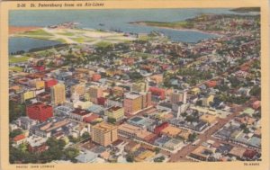 Florida St Petersburg From An Airliner 1949 Curteich