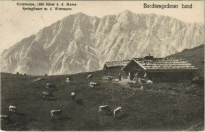 CPA AK Gotzenalpe - Springlkaser mit dem Watzmann GERMANY (1067023)