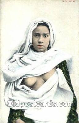 Fille Arabe Arab Nude Old Vintage Antique Post Card Post Card  Fille Arabe