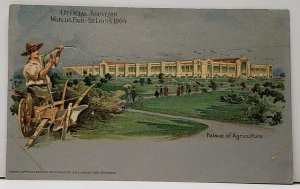 World's Fair St Louis 1904 Official Souvenir Palace of Agriculture Postcard G3