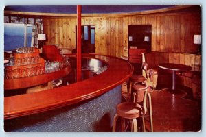 Manchester Vermont VT Postcard Cocktail Lounge At Equinoc Sky Line Inn c1960's
