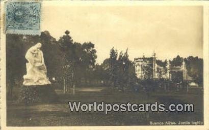 Jardin Ingles Buenos Aires Argentina Writing On Back 