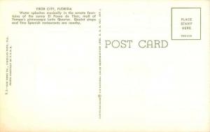 Ybor City Florida Latin Quarter Fountain  Vintage Postcard J73110