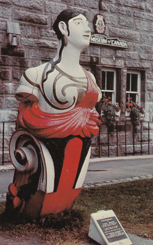 HALIFAX, Nova Scotia, 40-60s; Maritime Museum Of Canada, Figurehead Of H.M.S.