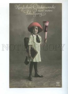 241303 GERMANY schoolgirl RPPC stamp 1919 y National Assembly