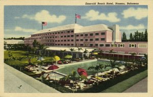 bahamas, NASSAU, Emerald Beach Hotel (1950s) Postcard