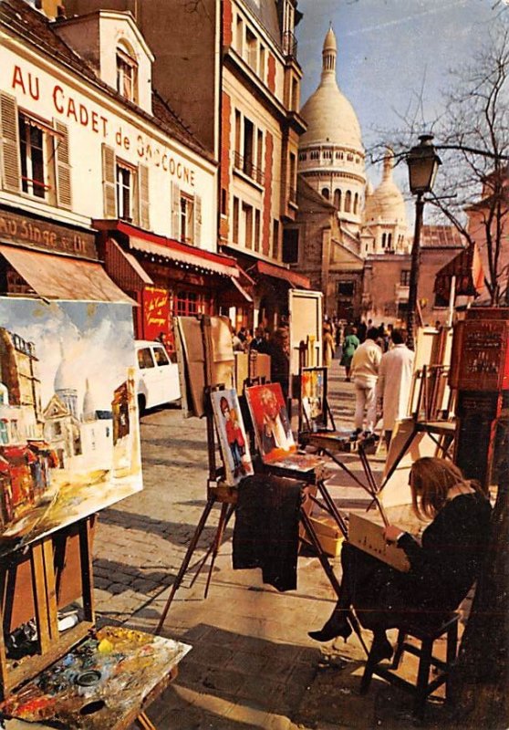 At The Background, The Sacre Coeur At The Background, The Sacre Coeur, Paris,...