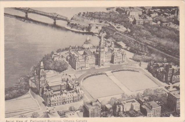 Canada Ottawa Parliament Buildings Aerial View