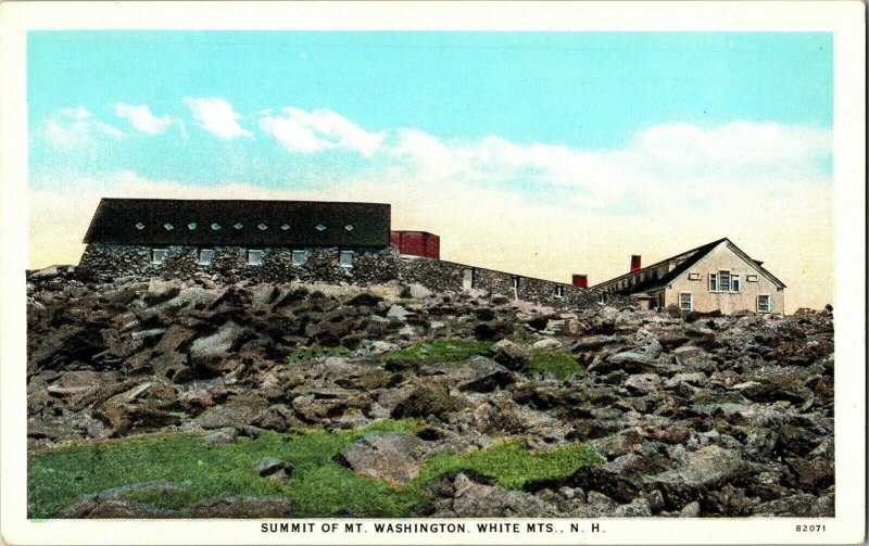 Summit Mt Washington White Mts New Hampshire Ct American Art Colored 1c Franklin 