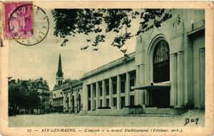 CPA AIX-les-BAINS - L'ancien et le nouvel Établ. (Petriaux arch (352059)