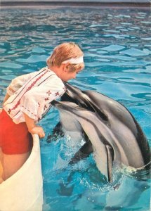 Romania Constanta Delfinariu friendly dolphins Postkarte