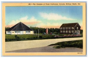 Bethany Beach Delaware Postcard Disciples Christ Conference Grounds 1953 Vintage