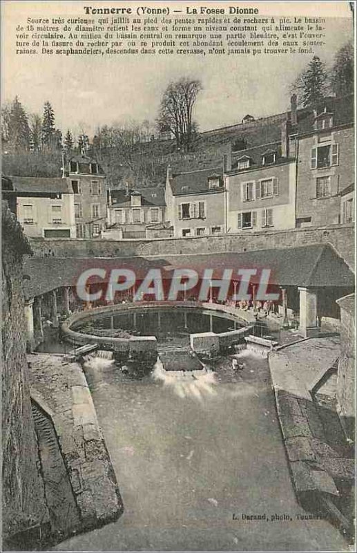 Old Postcard Tonnerre Yonne Fosse Dionne