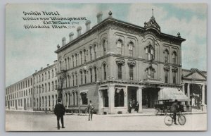 Hillsdale MI~Smith Hotel~New Mgt EW McClure~Fire Escape~Jewelry~1912 CU Williams