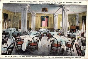 Postcard RESTAURANT SCENE Seneca Falls New York NY AJ2721