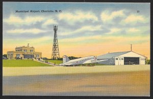 Municipal Airport Charlotte North Carolina Unused c1930s