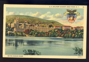 West Point, New York/NY Postcard, US Military Academy On The Hudson River