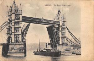uk39470 tower bridge  london  real photo uk lot 22 uk ship war bateau