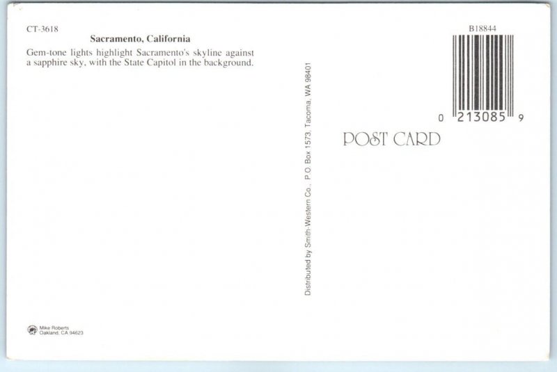 Postcard - Sacramento, California 