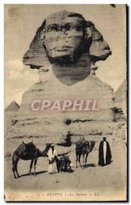 Old Postcard Egypt Egypt The Sphinx