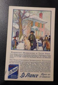 Mint USA Advertising Postcard La France Soap Cleaning Additive Washington HQ