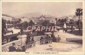 Old Postcard Nice Casino and Albert 1st Gardens