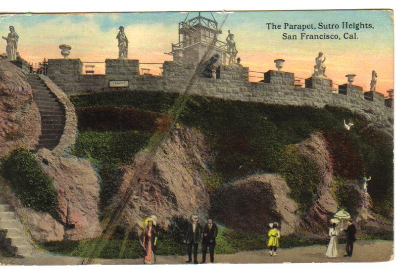 1913 - The Parapet, Sutro Heights, San Francisco California