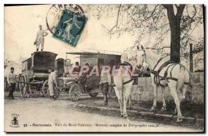 Old Postcard Suresnes Mont Valerien Fort Telegraphie full Supplies Wireless TOP