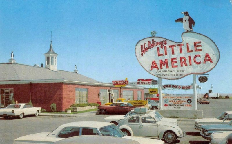HOLDING'S LITTLE AMERICA Wyoming Lincoln Highway Roadside 1969 Vintage Postcard