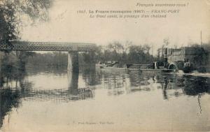 Military La France reconquise 1917 Franc Port Vintage Postcard 02.84