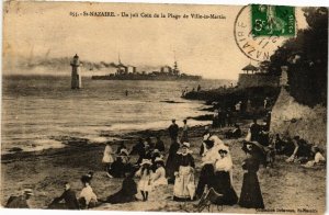 CPA St-NAZAIRE-Un joli Coin de la Plage de Ville-es-Martin (251102)