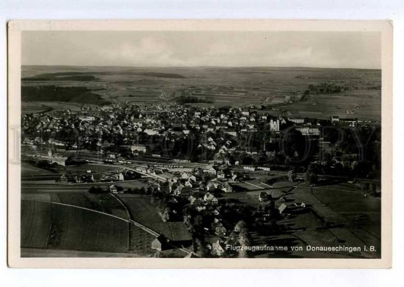 235545 GERMANY Donaueschingen i.B. airview Vintage postcard