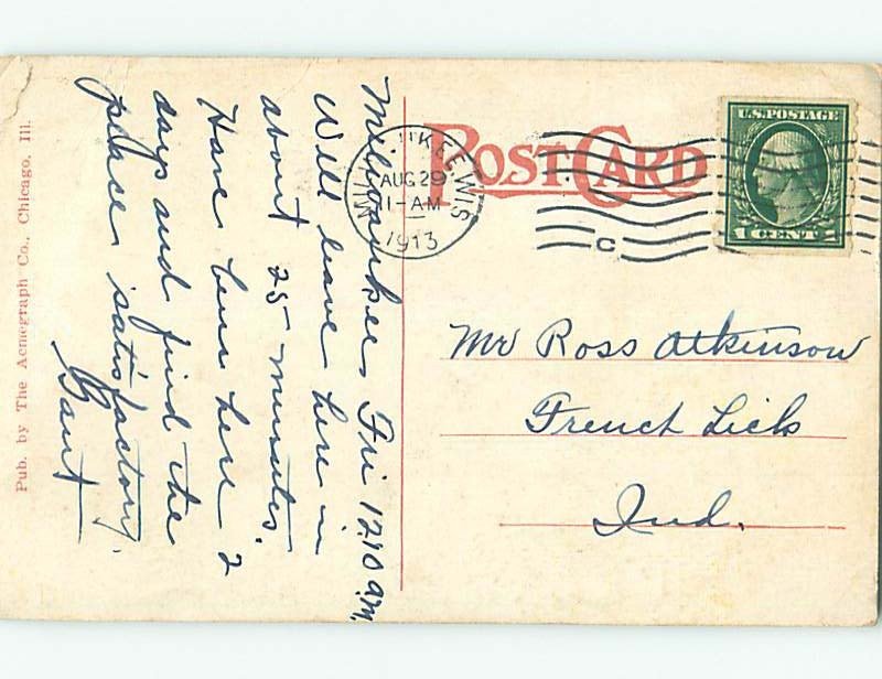 Divided-Back BUILDING Milwaukee Wisconsin WI ho3490