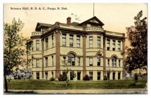 1912 Science Hall North Dakota Agricultural College now NDSU, Fargo, ND Postcard