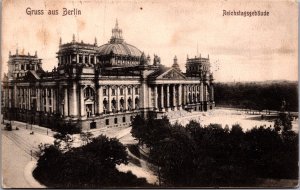 Germany Berlin Reichstagsgebäude Vintage Postcard 09.61