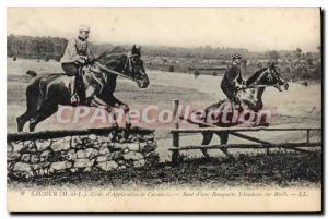 Postcard Old Saumur Cavalry School of Application From