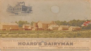 Approx. Size: 3.25 x 5.75 Hordes dairy men  Late 1800's Tradecard Non  