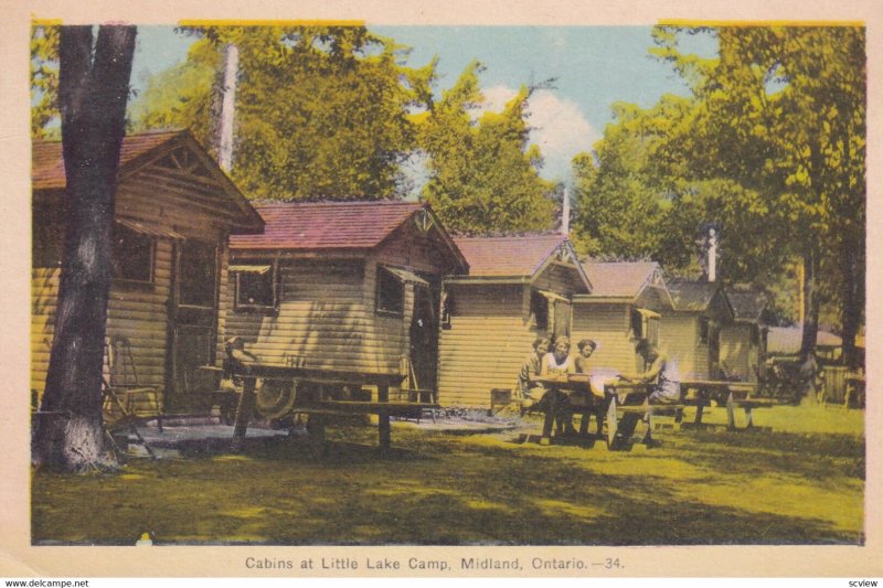 MIDLAND, Ontario, Canada, 1900-1910s; Cabin At Little Lake Camp