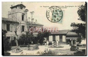 Postcard Toulon Old Depot crews of the fleet L & # 39Aubette Boat