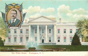 Postcard Washington DC White House C-1908 Roosevelt President Wheelock 23-6489